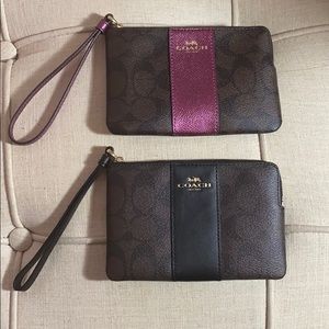 Coach wrist clutch wallet